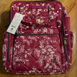 Lug Voyager backpack in flourish berry NWT